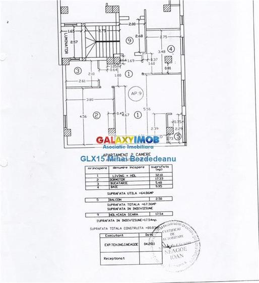 Apartament cu 2 camere decomandat, mobilat în Central