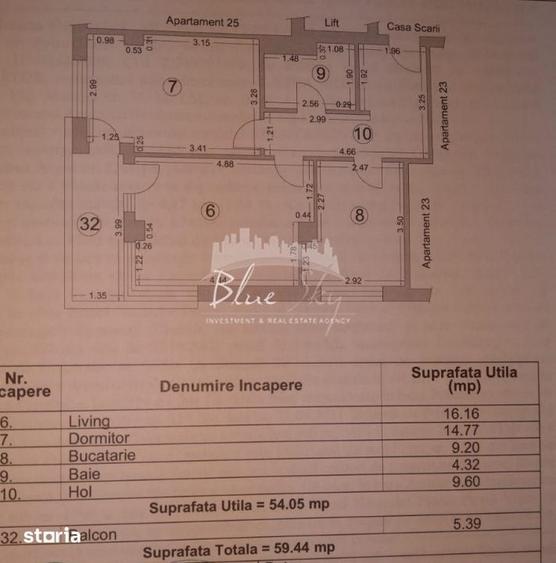 Apartament cu 2 camere în Nord