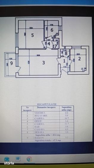 8 min metrou Piata Iancului 2camere Cf.1cubalcon etaj3/4 bloc reabilit - 1