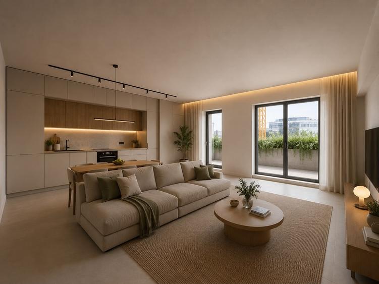 Penthouse cu 3 camere în Splaiul Unirii