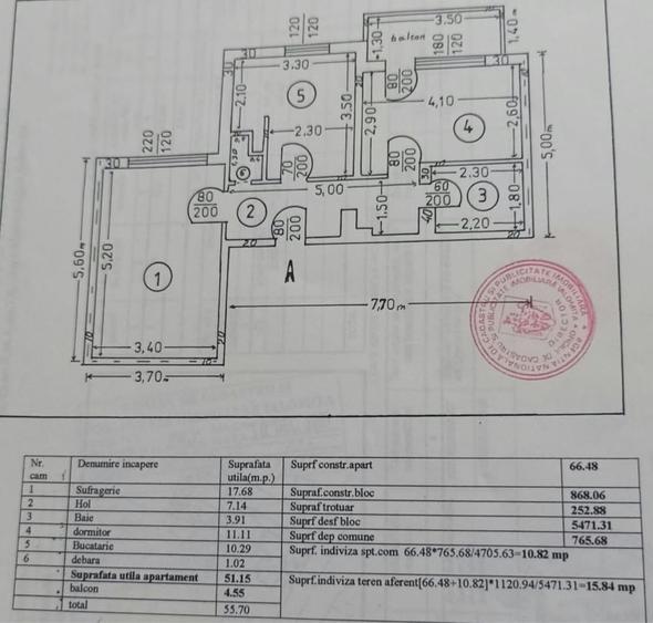 Apartament cu 2 camere decomandat în Exterior Vest