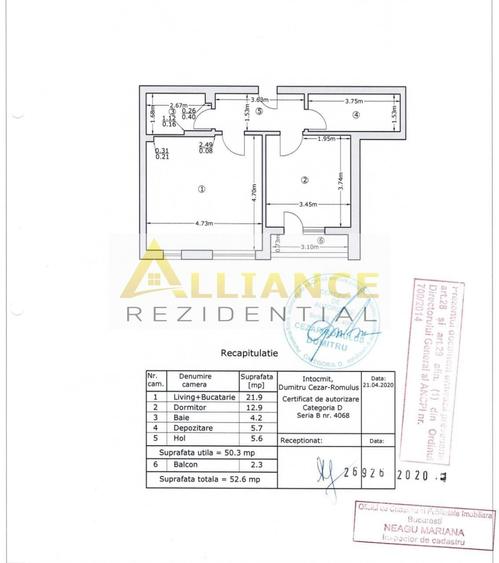 Apartament cu 2 camere în Apărătorii Patriei