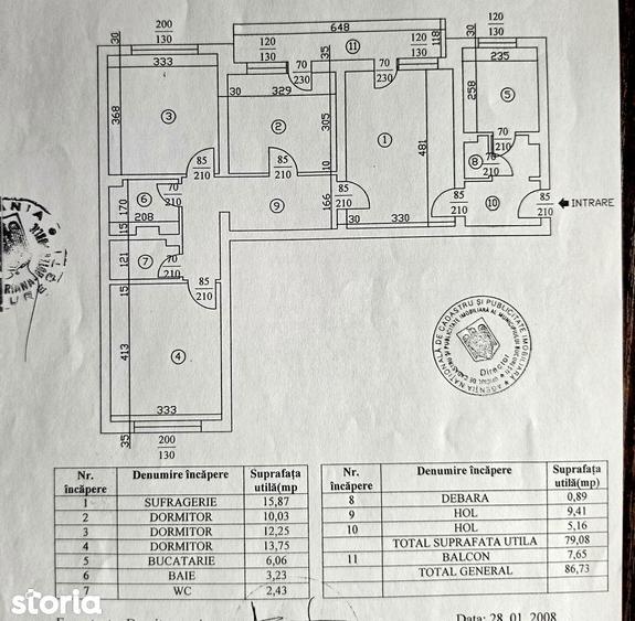 Apartament cu 4 camere, mobilat în Drumul Taberei