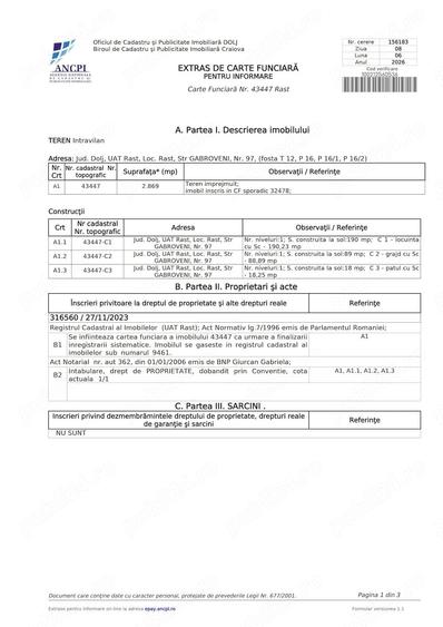 Casă cu Teren 2900 Mp în Central