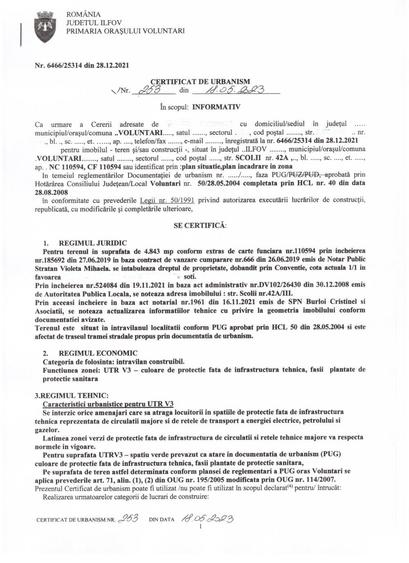 Teren de 4843 mp, în Central