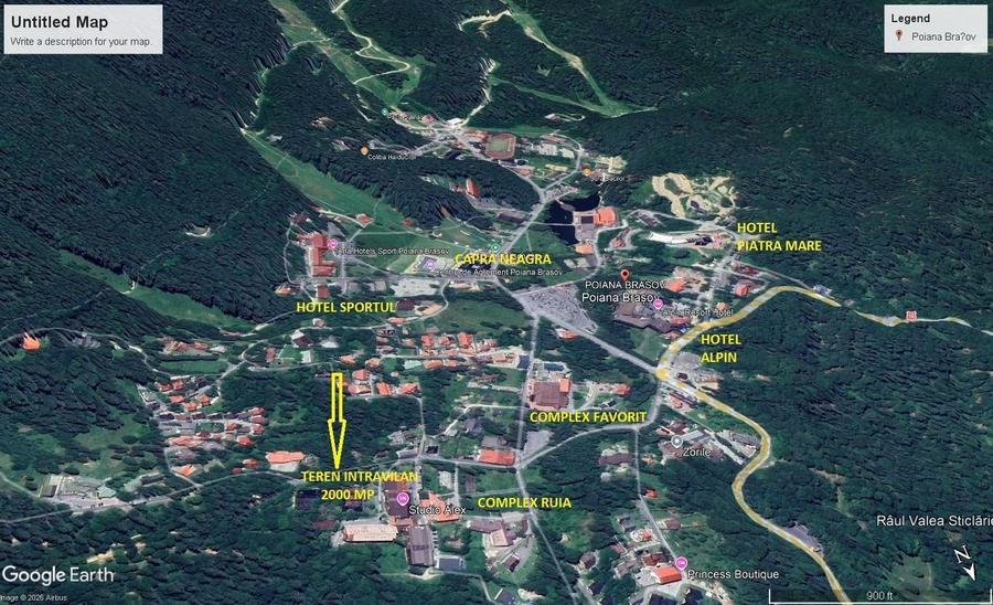 Teren Construcții intravilan de 2000 mp, în Poiana Brașov