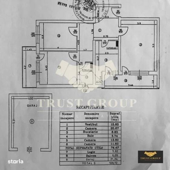 Apartament cu 3 camere decomandat în Domenii