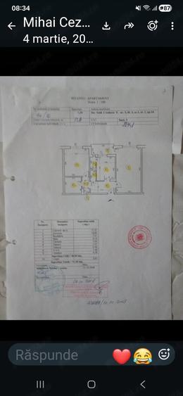 Apartament cu 2 camere decomandat în Rahova