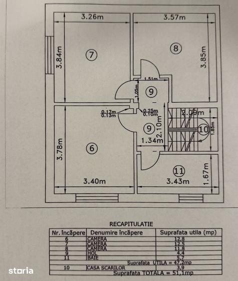 Casă cu 4 camere cu Teren 153 Mp în 1 Decembrie