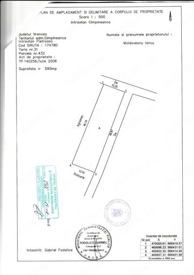 Teren de 595 mp, în Câmpineanca