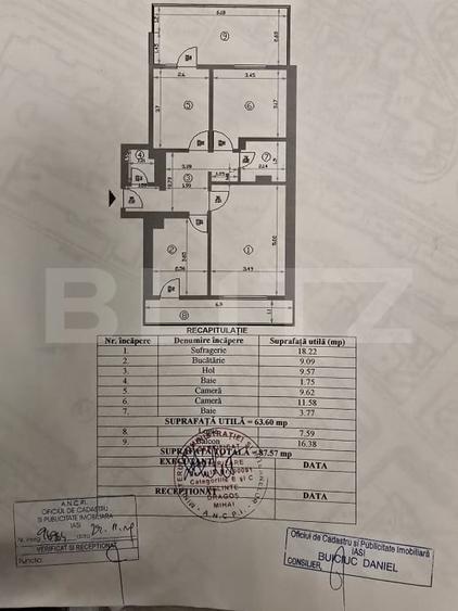 Apartament cu 4 camere decomandat, mobilat în Gară