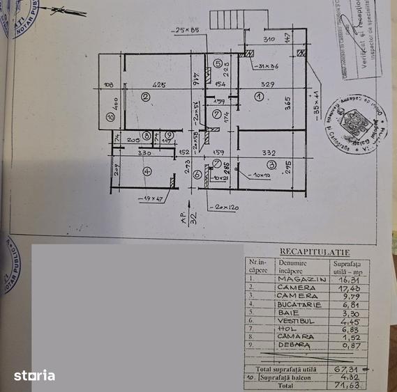 Apartament cu 3 camere decomandat în Micro 17