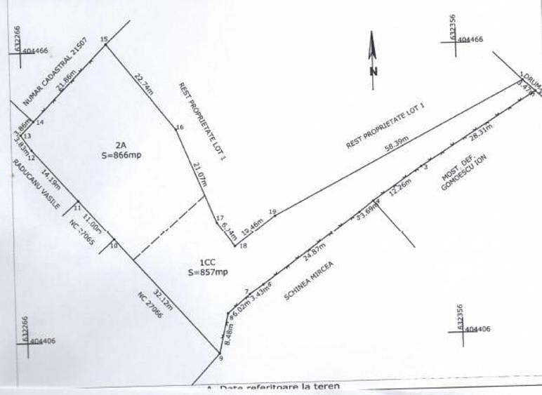 Teren de 1723 mp, în Merei