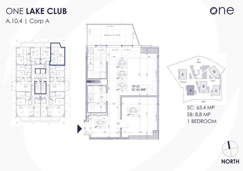 Apartament cu 2 camere semidecomandat în Floreasca