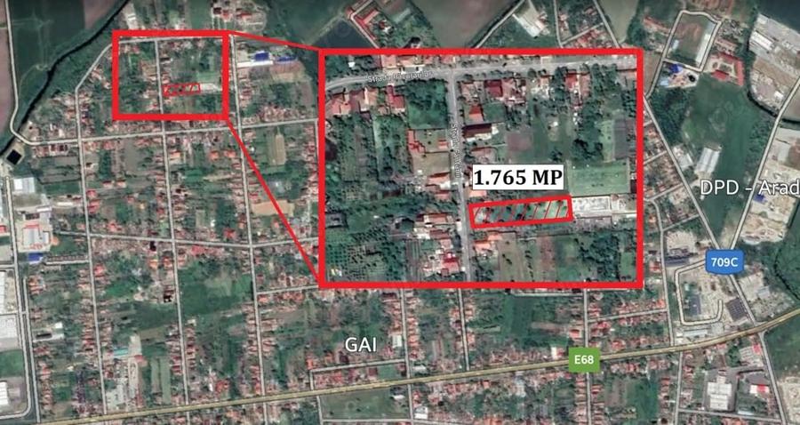 Teren de 1765 mp, în Gai