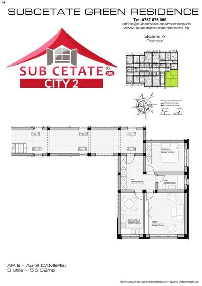 Apartament 2 camere, parter, 81 520 , parcare inclusa, DEZVOLTATOR. - 13