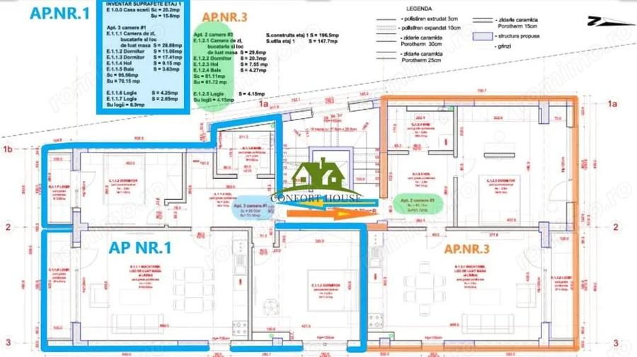 Ap.3 Camere la Etaj 1,Bloc 2026, cartier Traian-Cecilia Storck , Rm.VL - 2