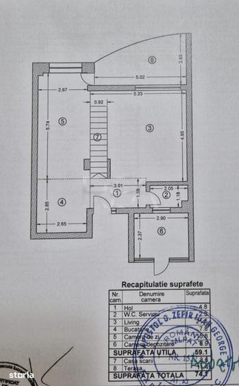 Casă cu 6 camere decomandat cu Teren 170 Mp în Central