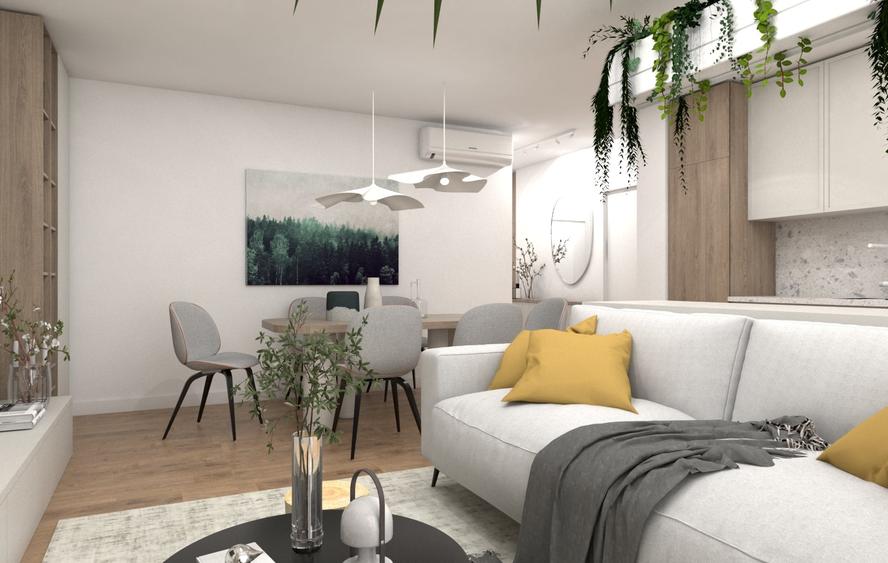 Apartament cu 3 camere decomandat în Titan