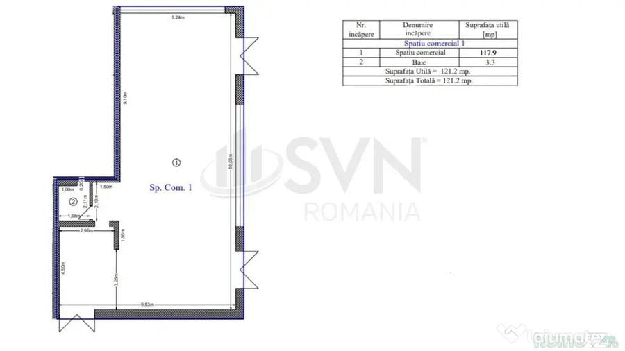 Spațiu comercial, de 100 mp, în Lujerului