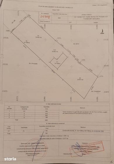 Casă cu 3 camere cu Teren 2250 Mp în Vasilați