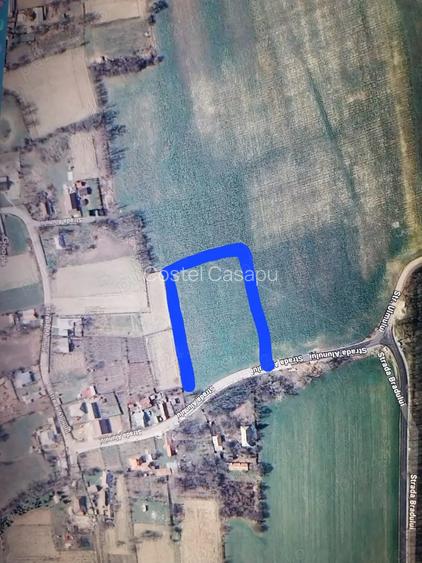 Teren casa, deschidere la drum 45 m