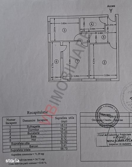 Apartament cu 2 camere decomandat în Progresul