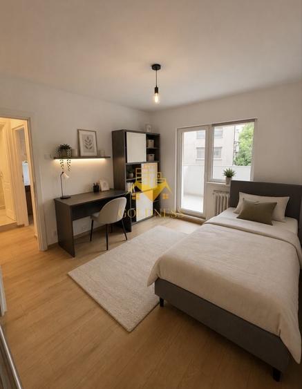 Apartament cu 3 camere decomandat, mobilat în Plopilor