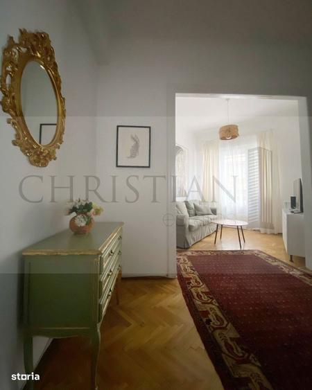 Apartament cu 2 camere semidecomandat, mobilat în Brezoianu