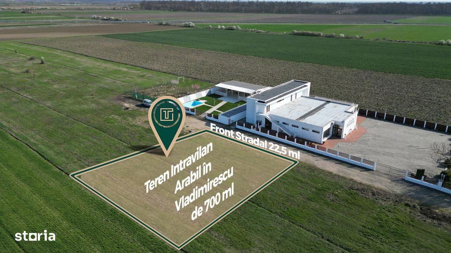 Teren de 700 mp, în Vladimirescu