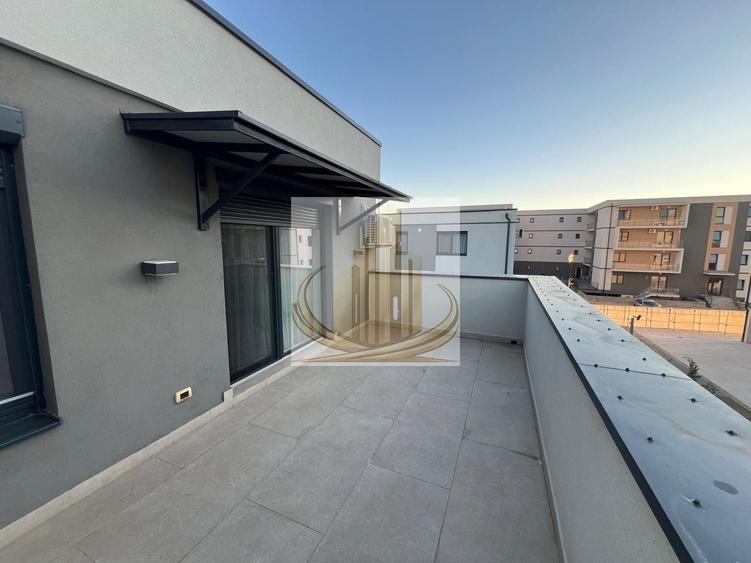 Penthouse cu 2 camere semidecomandat, mobilat în Braytim