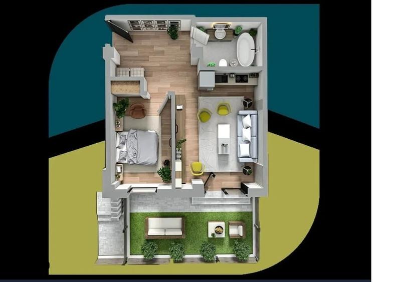 Apartament cu 2 camere în Galata