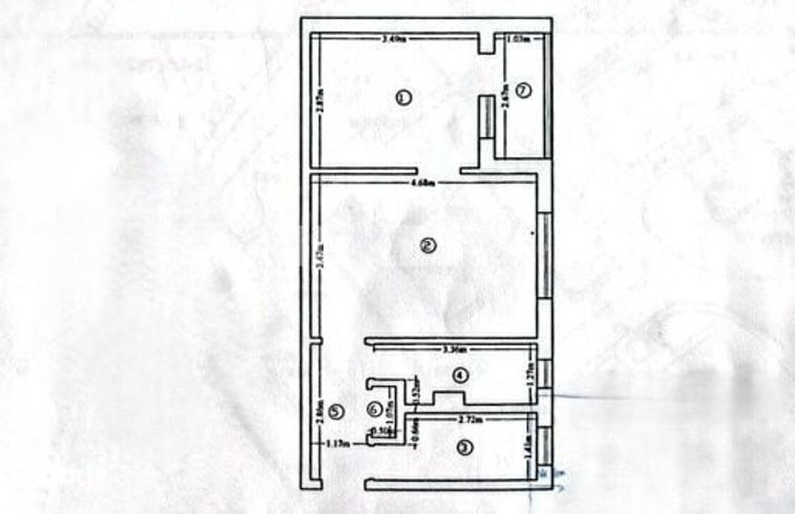 Apartament cu 2 camere în Mircea cel Bătrân
