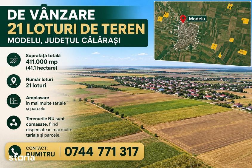 Teren de 411000 mp, în Modelu