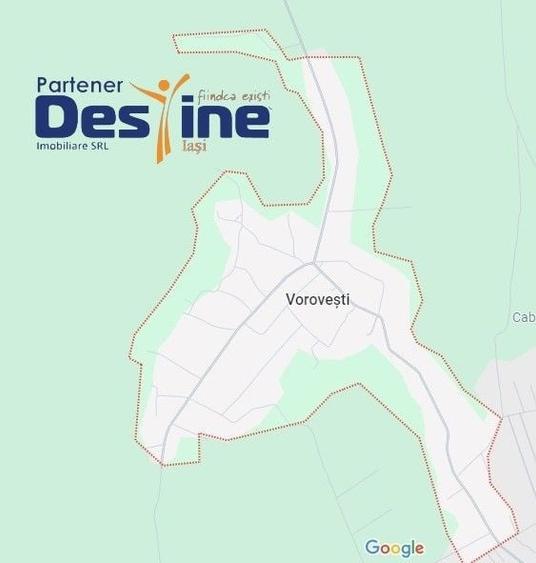 Teren Construcții intravilan de 1550 mp, în Vorovești