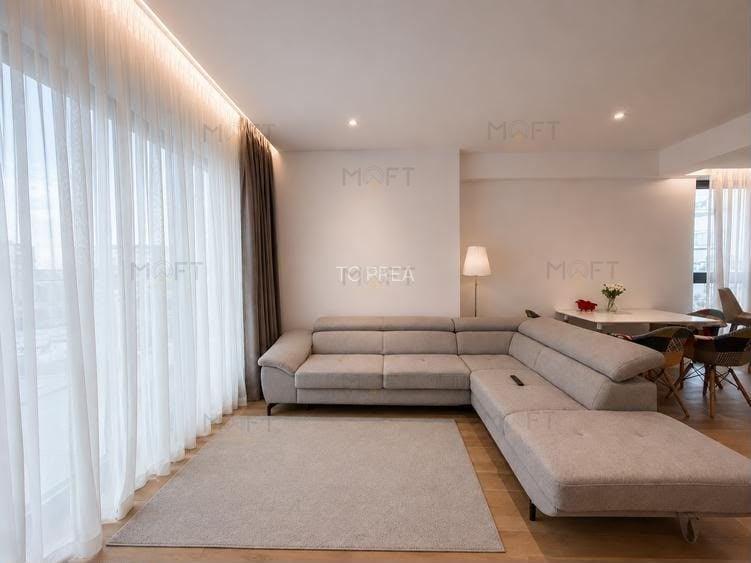 Apartament cu 3 camere semidecomandat, mobilat în Herăstrău