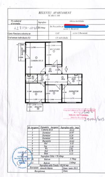 Apartament cu 4 camere decomandat în Colentina