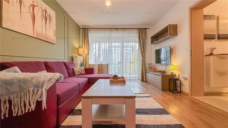Apartament cu 2 camere decomandat, mobilat în Tractorul