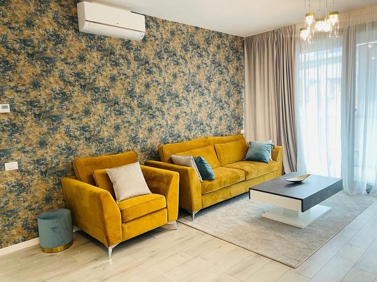 Apartament cu 2 camere semidecomandat, mobilat în Herăstrău