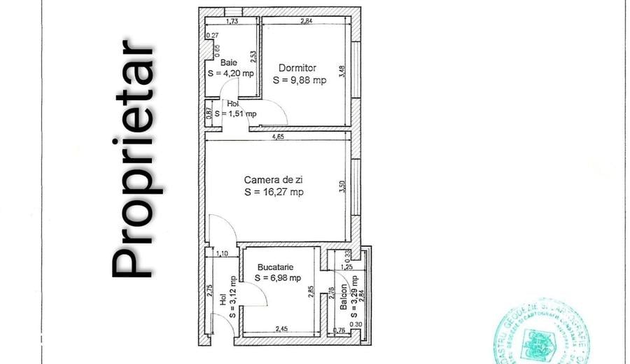 Apartament cu 2 camere semidecomandat în Sud