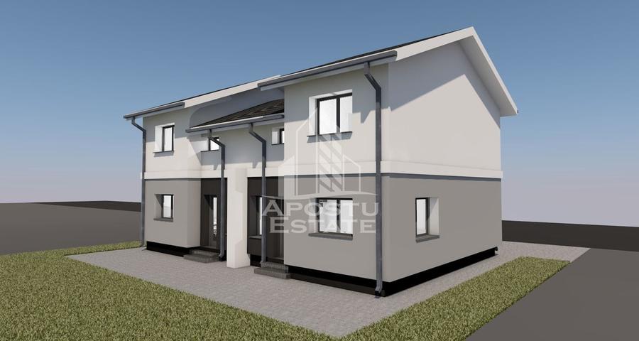 Duplex cu 4 camere cu Canalizare în Giarmata
