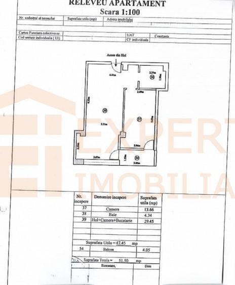 Apartament cu 2 camere în Tomis Nord