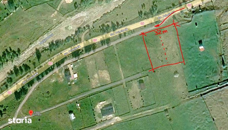 TEREN INTRAVILAN 2000 mp 32 m la drum Acces DN17A, BUCOVINA! - 1