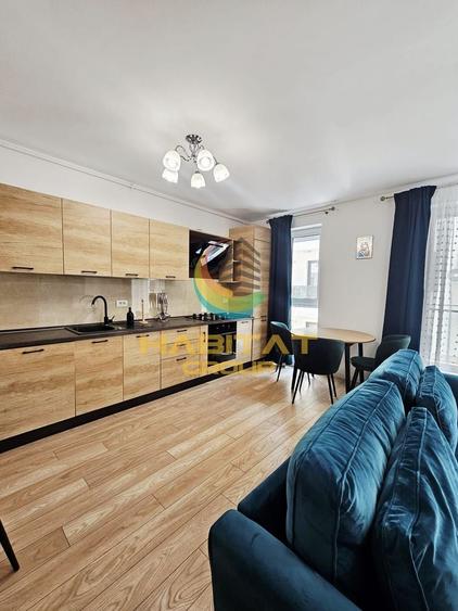 Apartament cu 2 camere nedecomandat, mobilat în Pipera