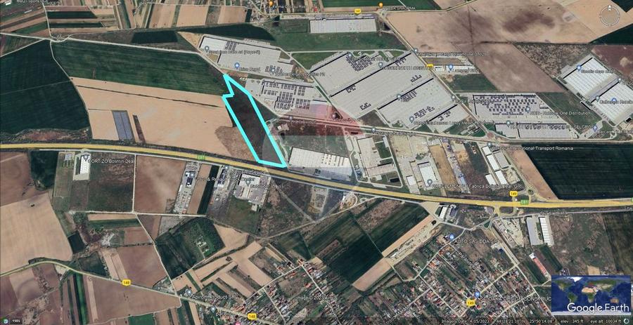 Teren Construcții intravilan de 93000 mp, în Bolintin-Deal