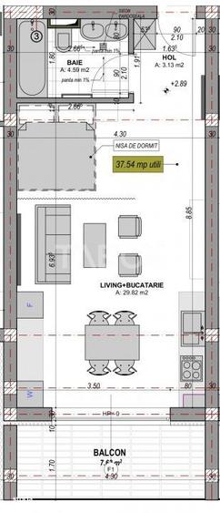 Apartament cu 5 camere decomandat în Cristian