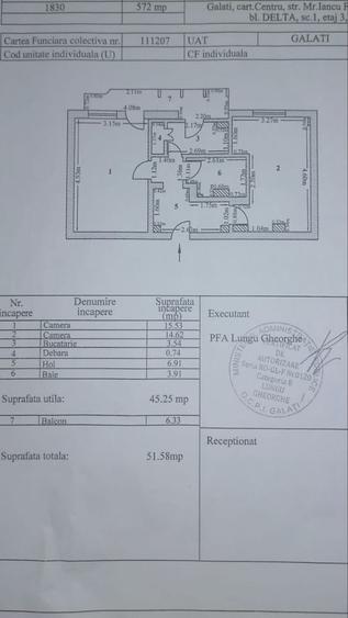 Apartament cu 2 camere decomandat în Sârbi