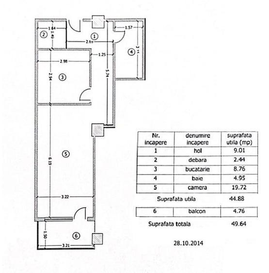 Apartament cu 2 camere în ICIL