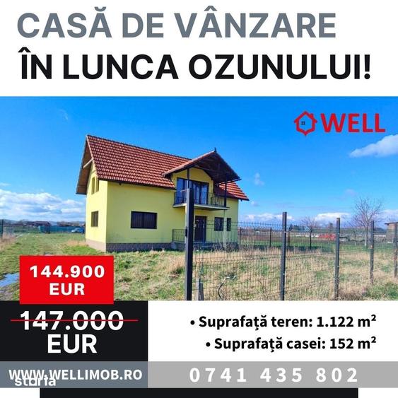 Casă cu 4 camere cu Teren 1122 Mp în Ozun