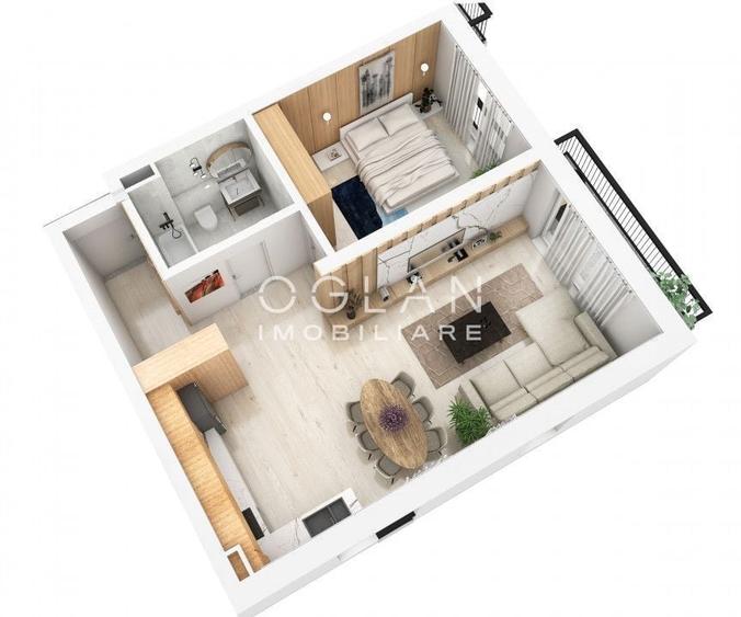 Apartament 2 cam cu parcare subterana, bloc cu lift, Calea Surii Mici - 8